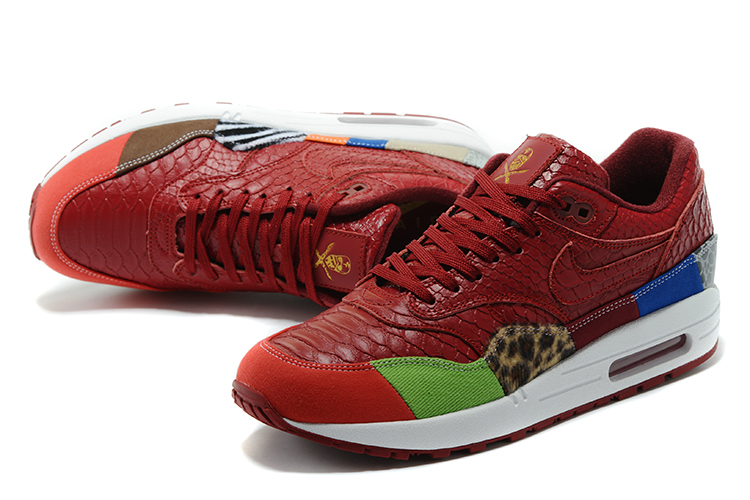Nike Air Max 1 Air Max Day Red Yellow Red Shoes For Women - Click Image to Close